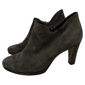 Paul Green Suede Ankle Bootie Charcoal Gray 8.5